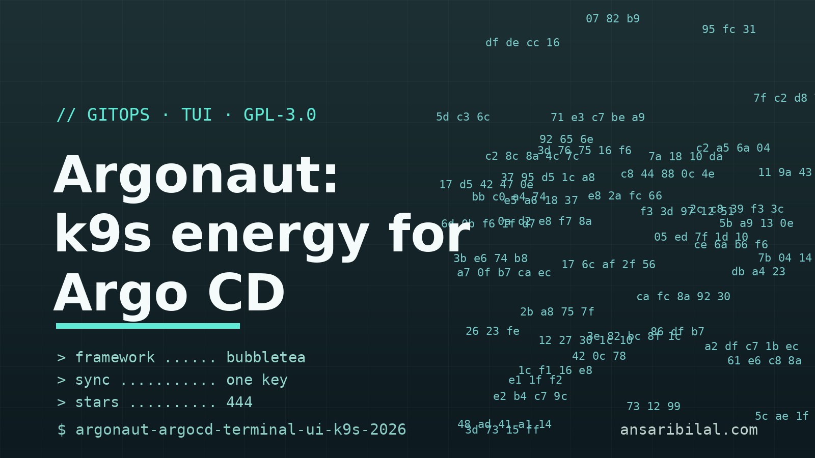Argonaut Is k9s for Argo CD (GitOps Gets a Real TUI)