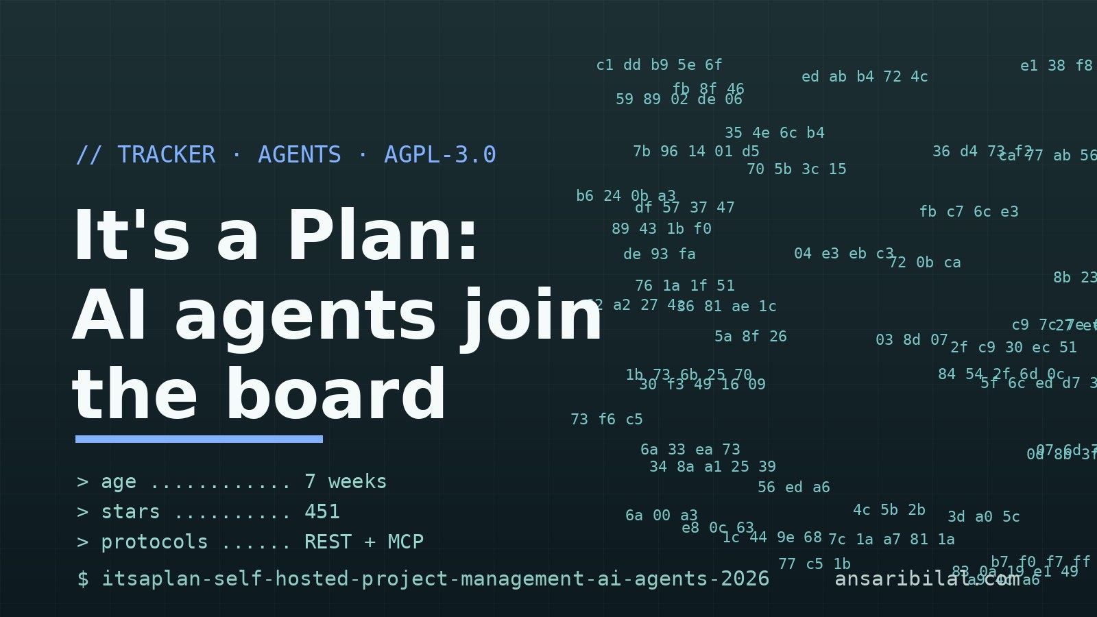 It's a Plan: The Issue Tracker Where Agents Join the Board
