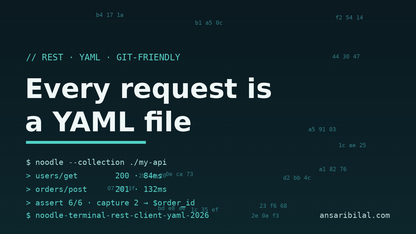 Noodle Stores Every API Request as a Versioned YAML File
